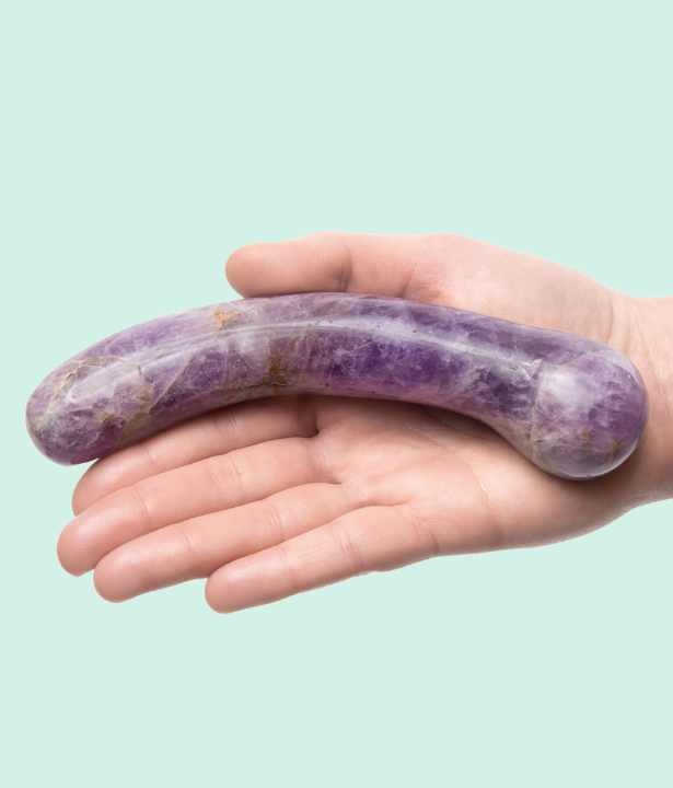 G-CURVE AMETHYST DILDO